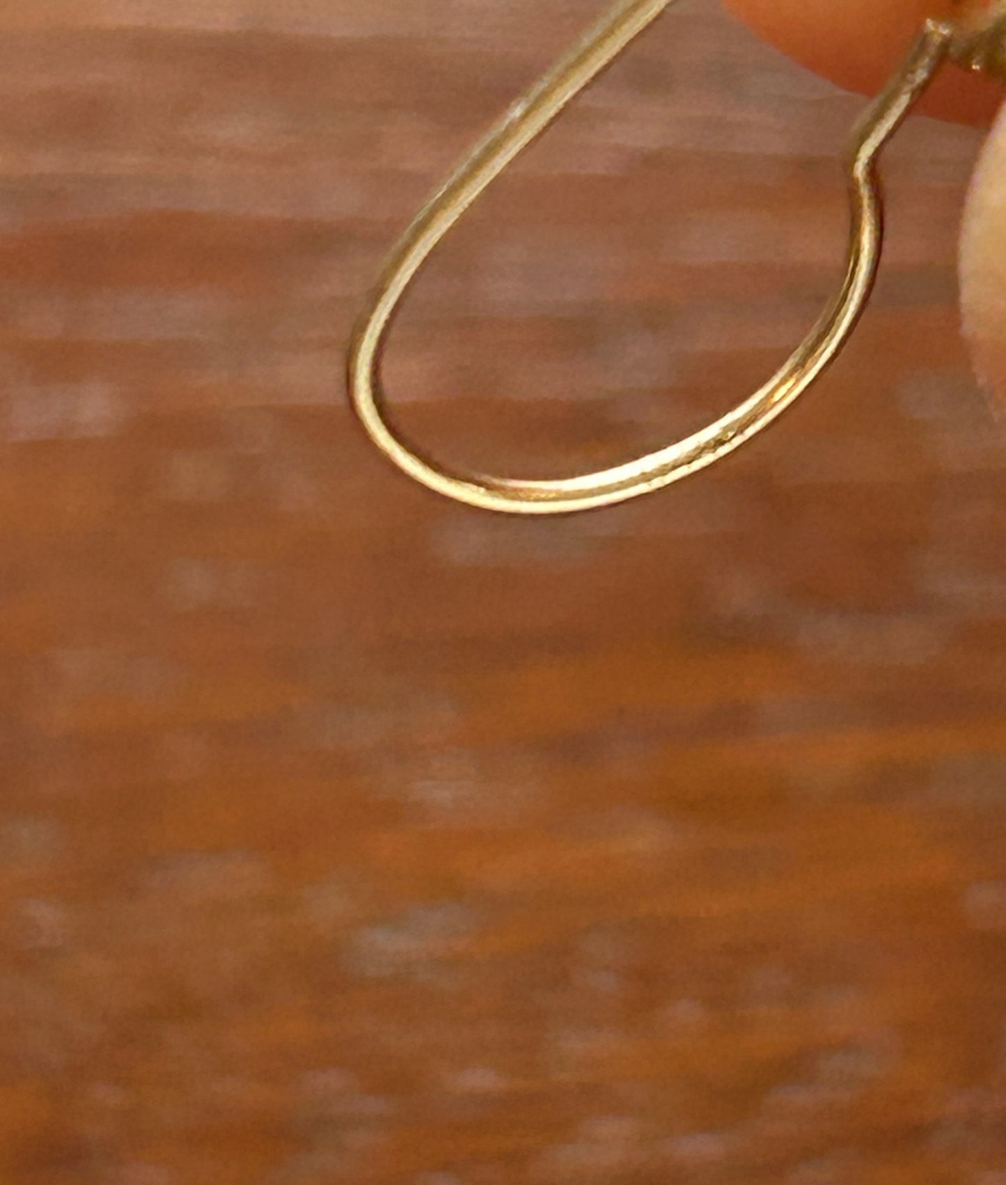 14k Yellow Gold Drop Dangly CZ Heart French Hook Earrings