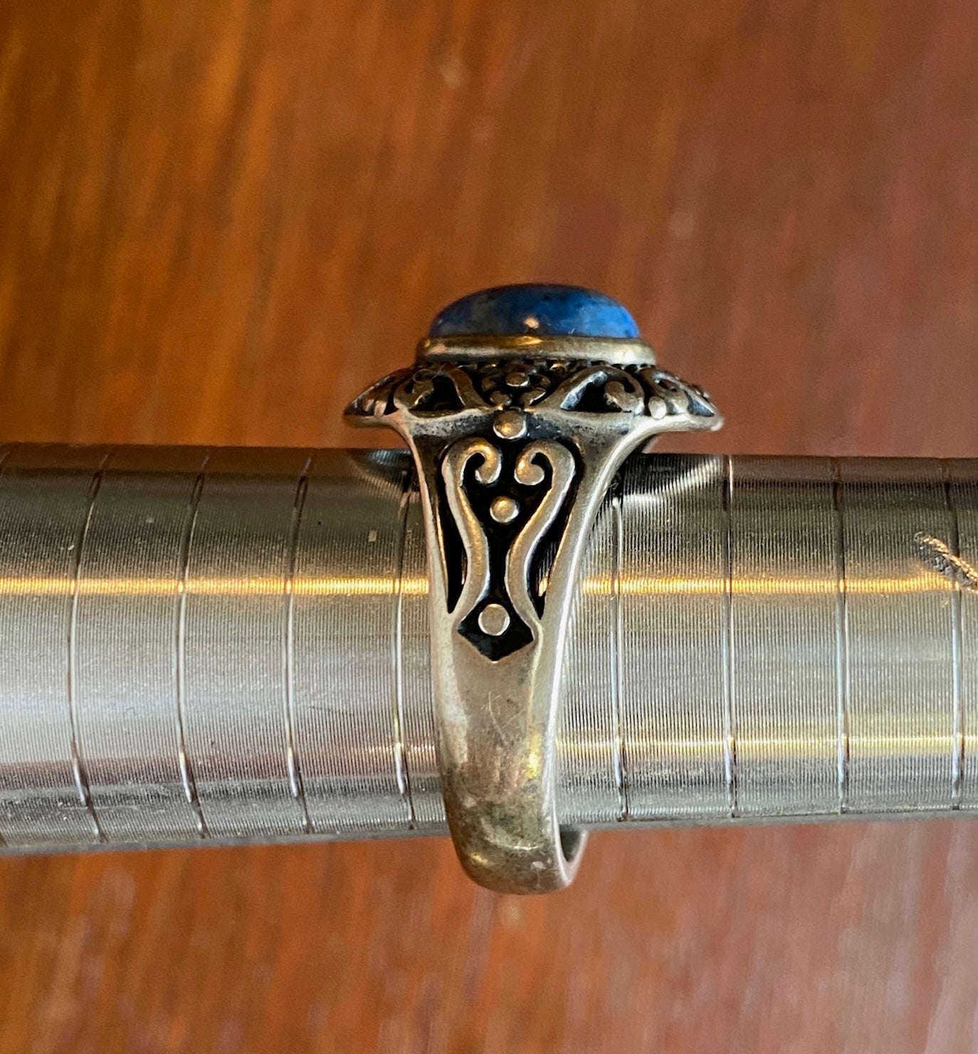 Relios by Carolyn Pollack Sterling Silver 925 Blue Lapis Ring Sz 9