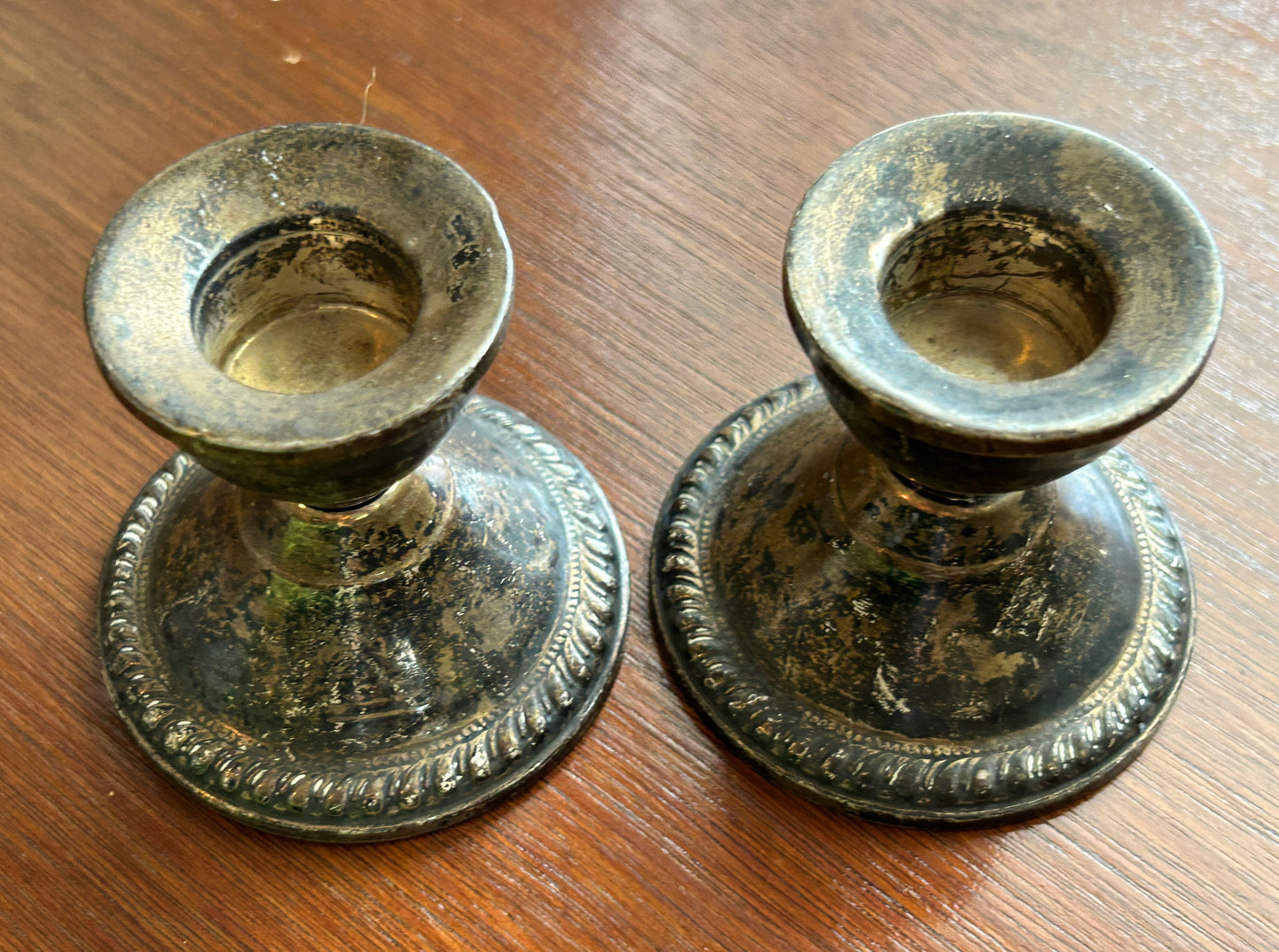Set of 2 Sterling Silver 925 Duchin Creation Candlesticks Candle Holders