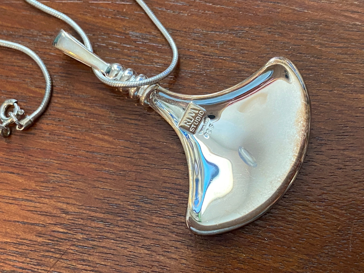 Robert Lee Morris RLM Studio Sterling Silver 925 Pendant Necklace Modern