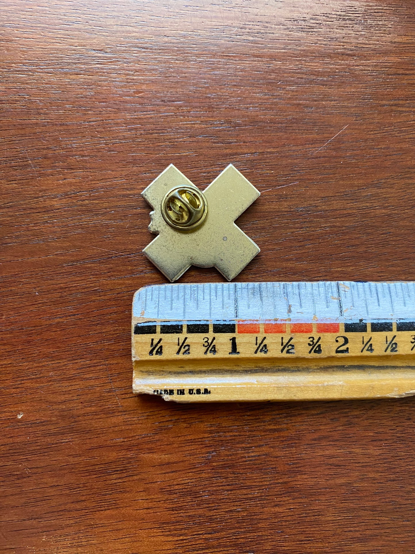 Vintage Eagle Colorful Metal Pinback Lapel Pin Hat Pin