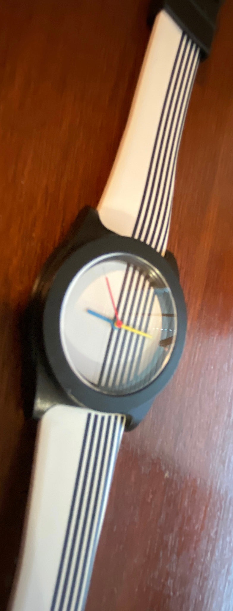 Vintage 80's 90's NOS Memphis Style Wristwatch Post Modern Quartz