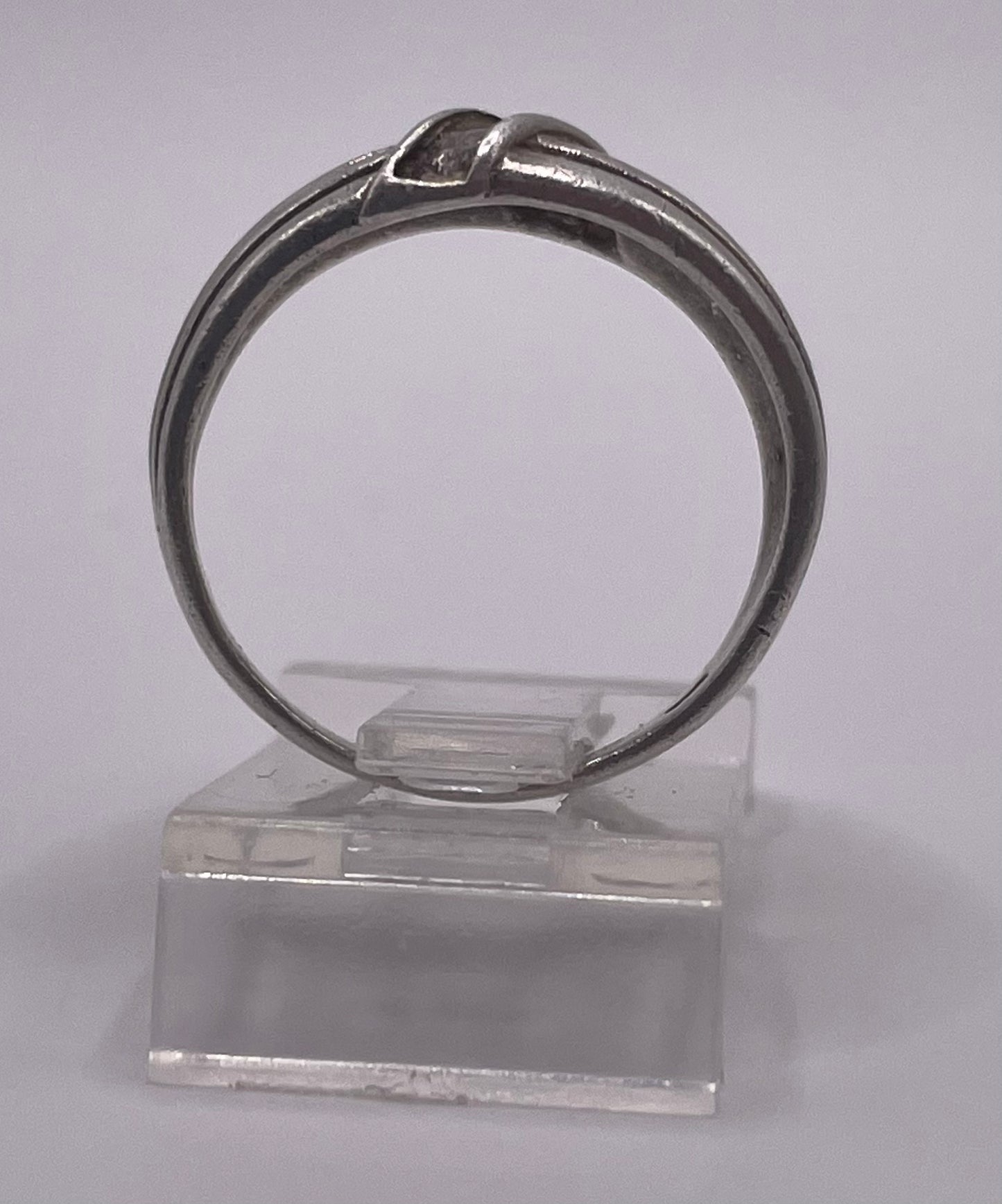 Sterling Silver 925 Modernist Modern Band Ring Sz 6.5
