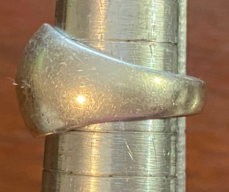 Sterling Silver 925 Domed Band Ring Sz 6