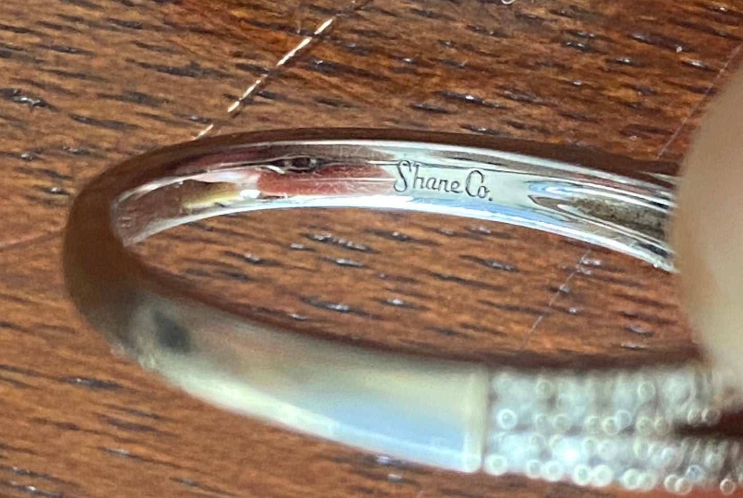 Shane Co 14k White Gold Natural Ruby Diamond Ring Sz 6