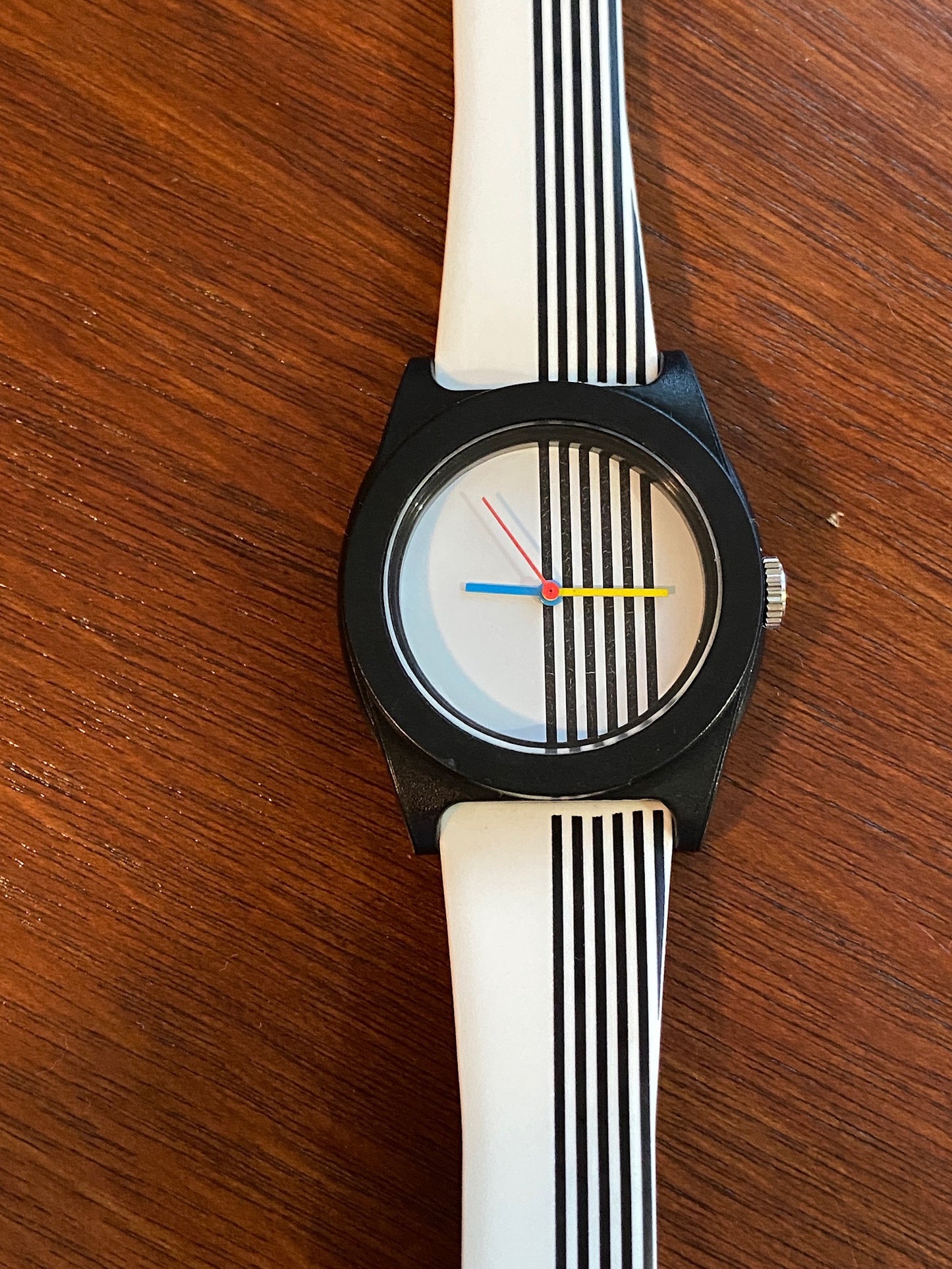 Vintage 80's 90's NOS Memphis Style Wristwatch Post Modern Quartz