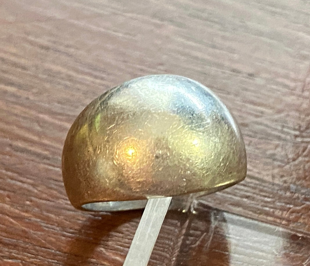 Sterling Silver 925 Domed Band Ring Sz 6