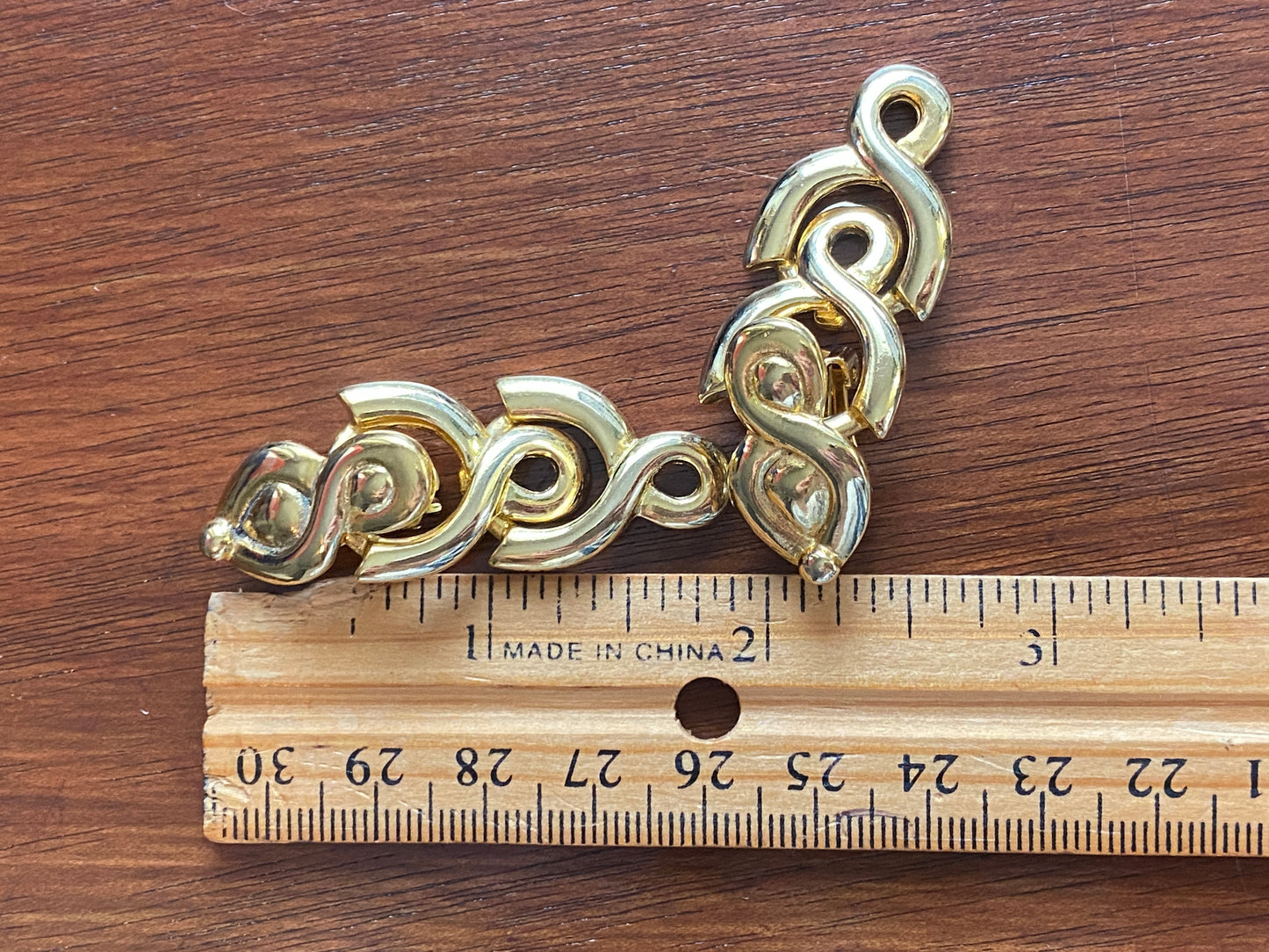 Vintage 80's PAOLO GUCCI Gold Tone Door knocker Clip on Earrings
