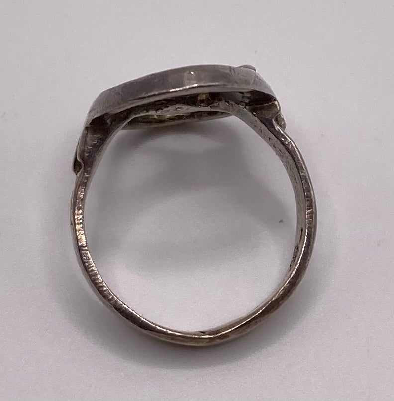 Vintage Silver Tone Horse Cut Out Silhouette Ring Sz 7
