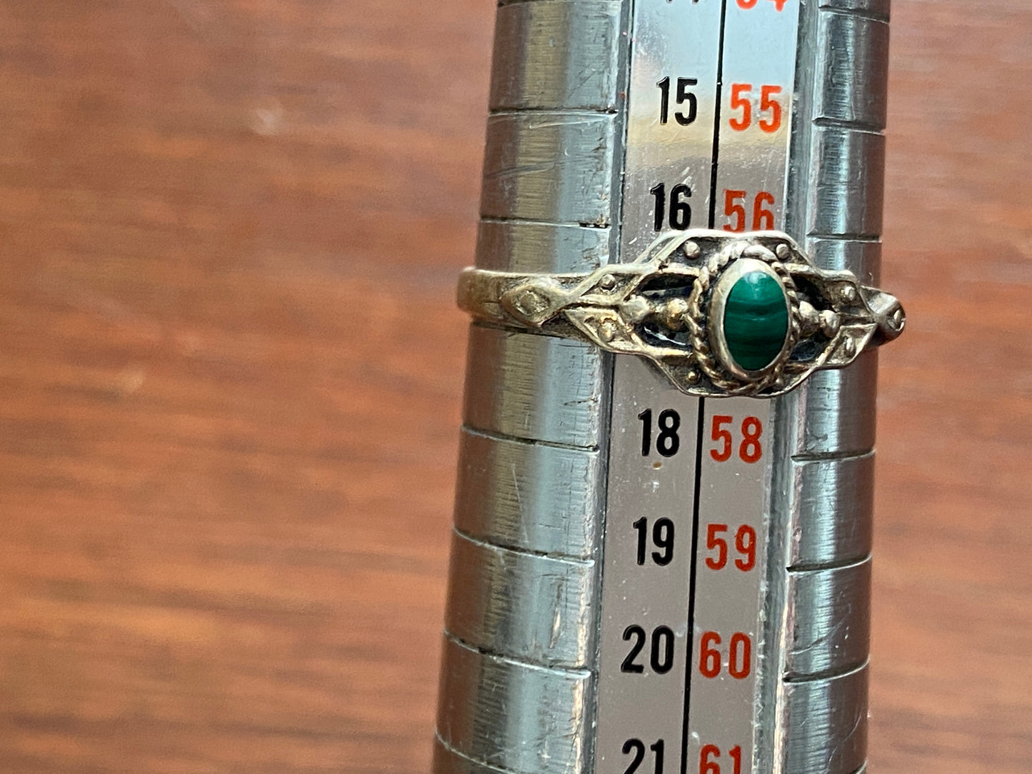 Sterling Silver 925 Green Turquoise Ring Sz 7.75