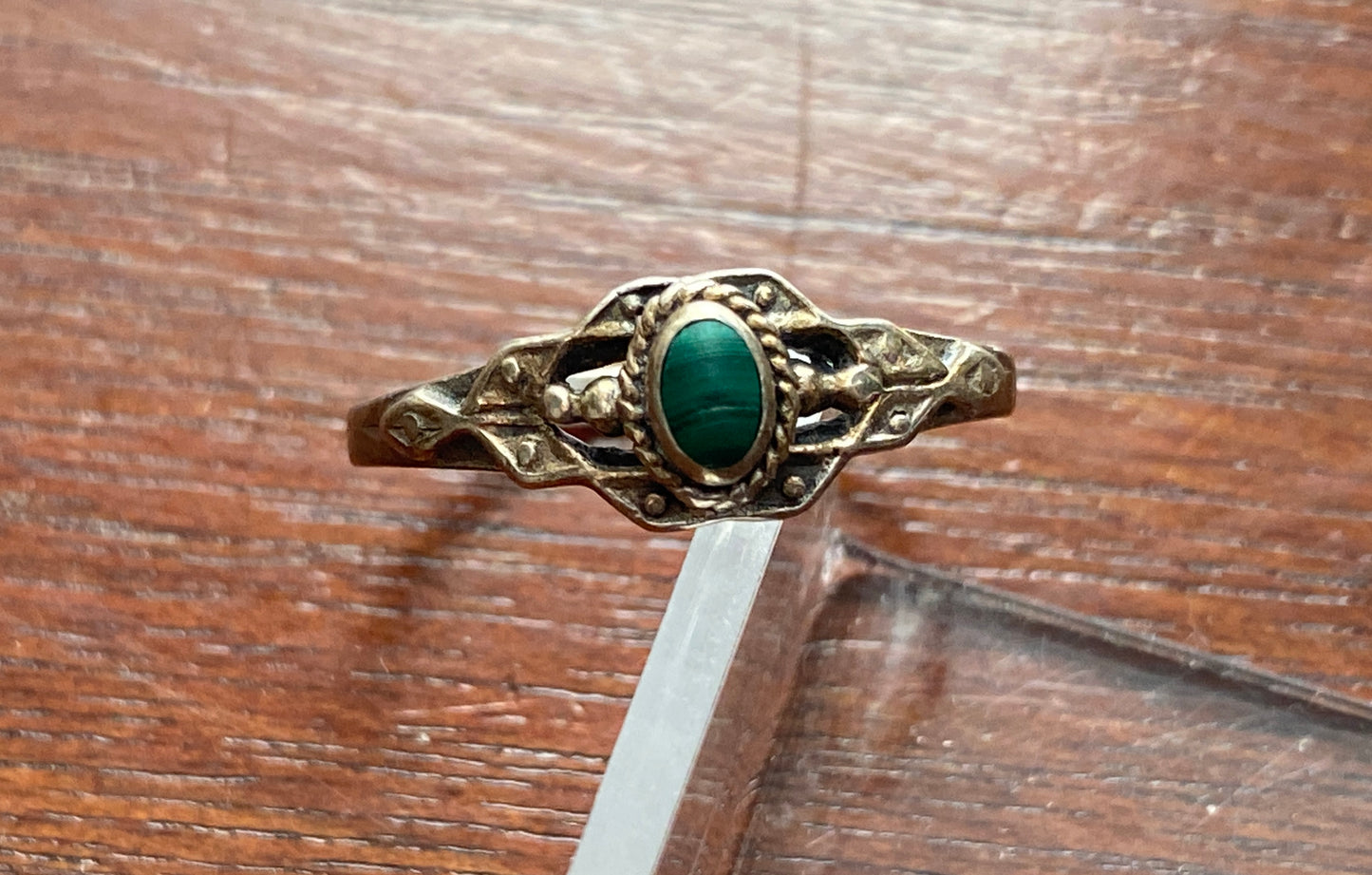 Sterling Silver 925 Green Turquoise Ring Sz 7.75