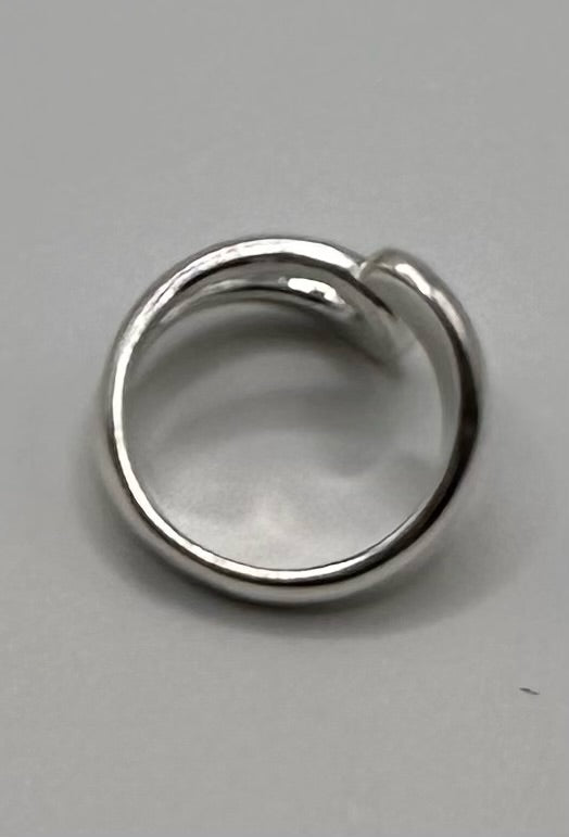 Sterling Silver 925 Modernist Wrap Ring Sz 7.5