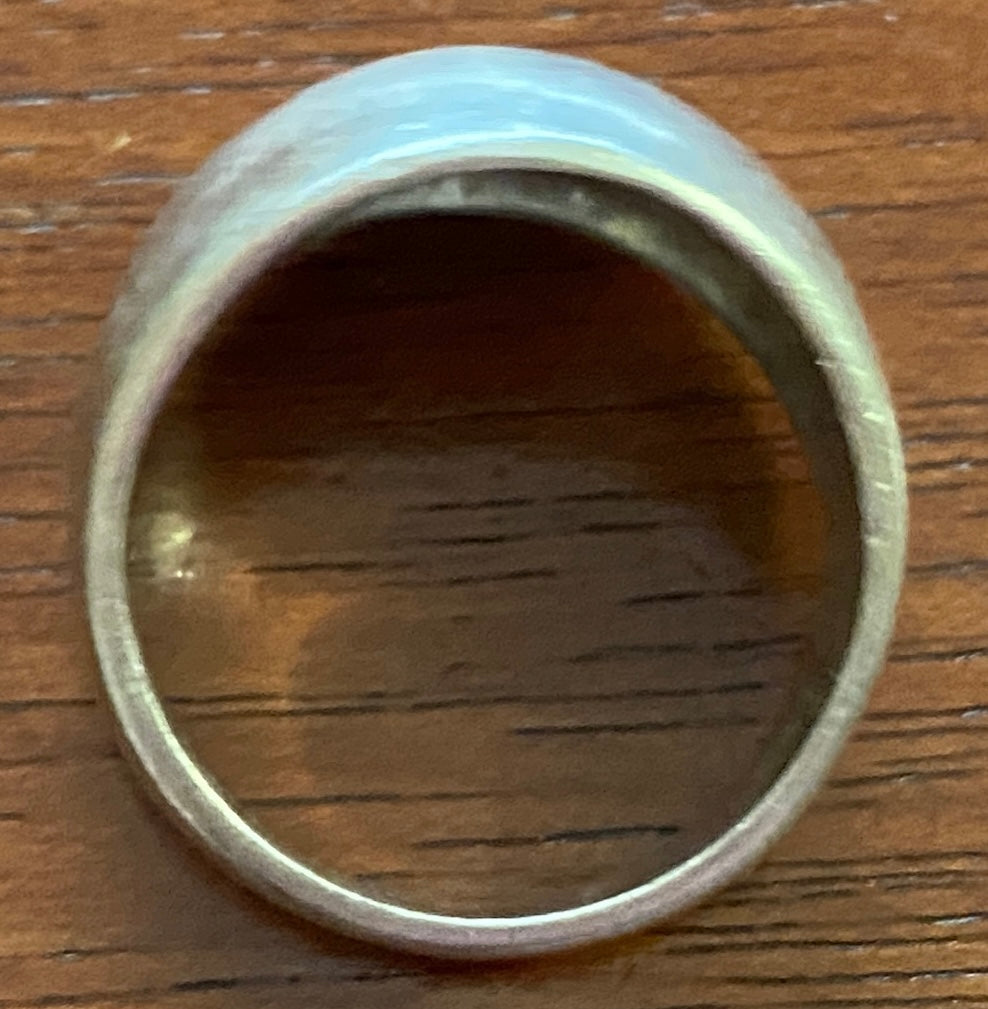 Sterling Silver 925 Domed Band Ring Sz 6