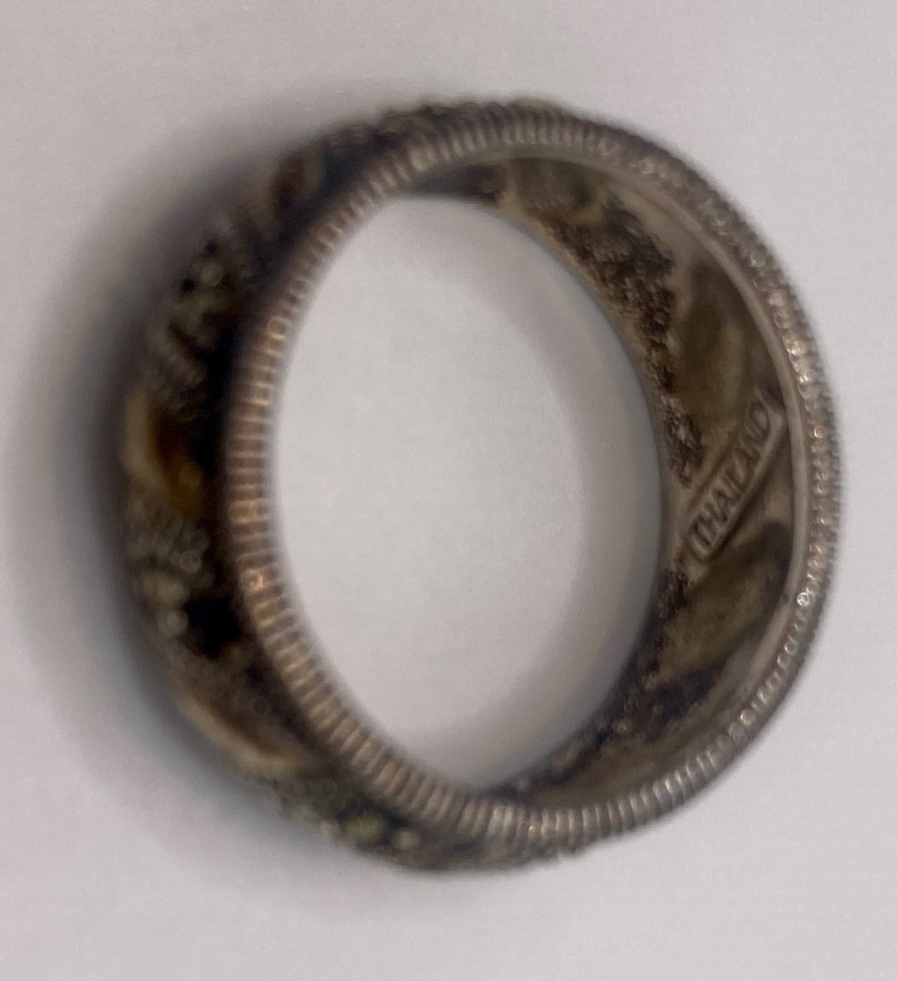 Sterling Silver 925 Marcasite Wide Bead Edge Band Ring Sz 6.5