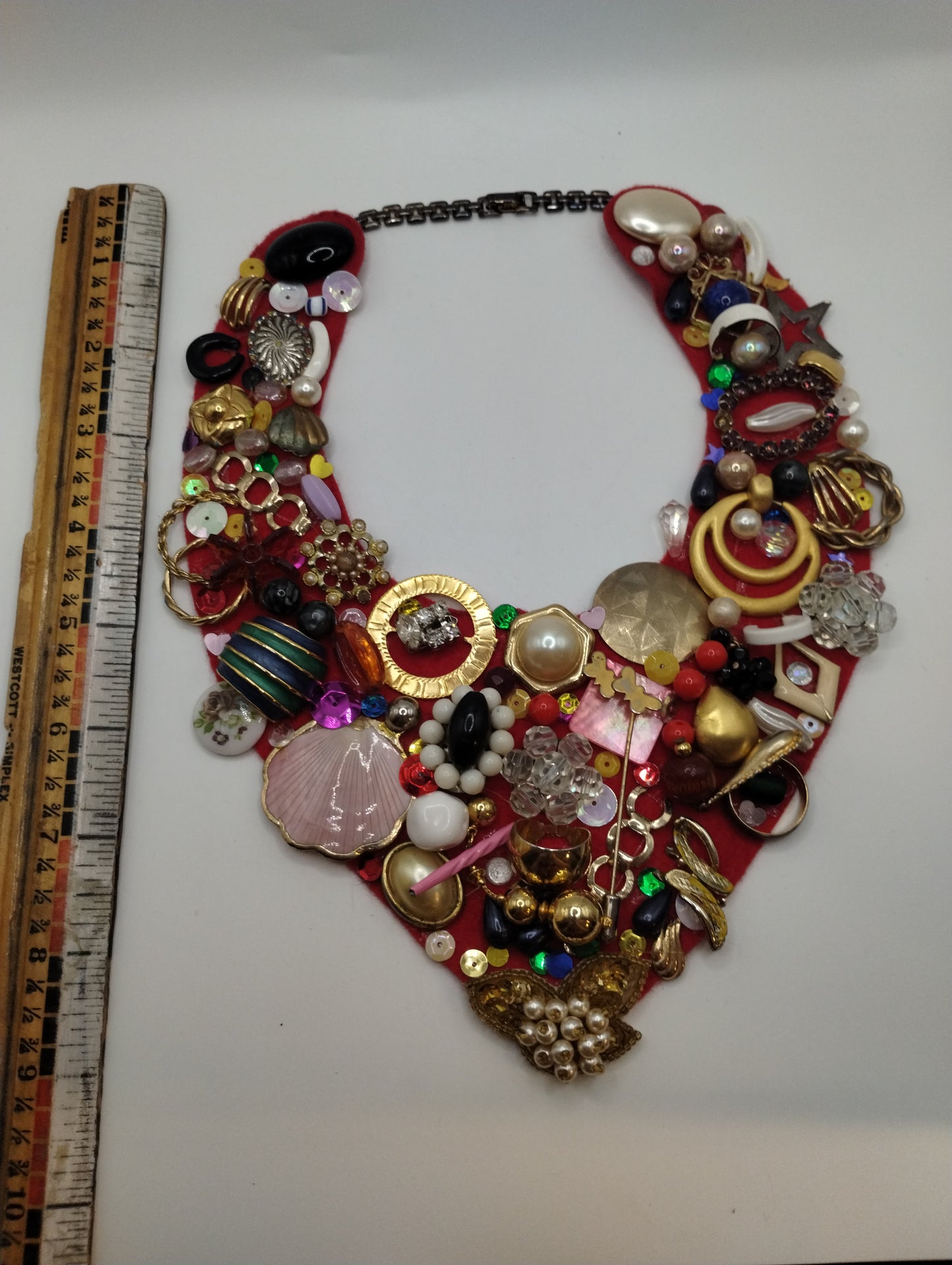 Handmade Craft Collar Necklace Buttons Earrings Etc