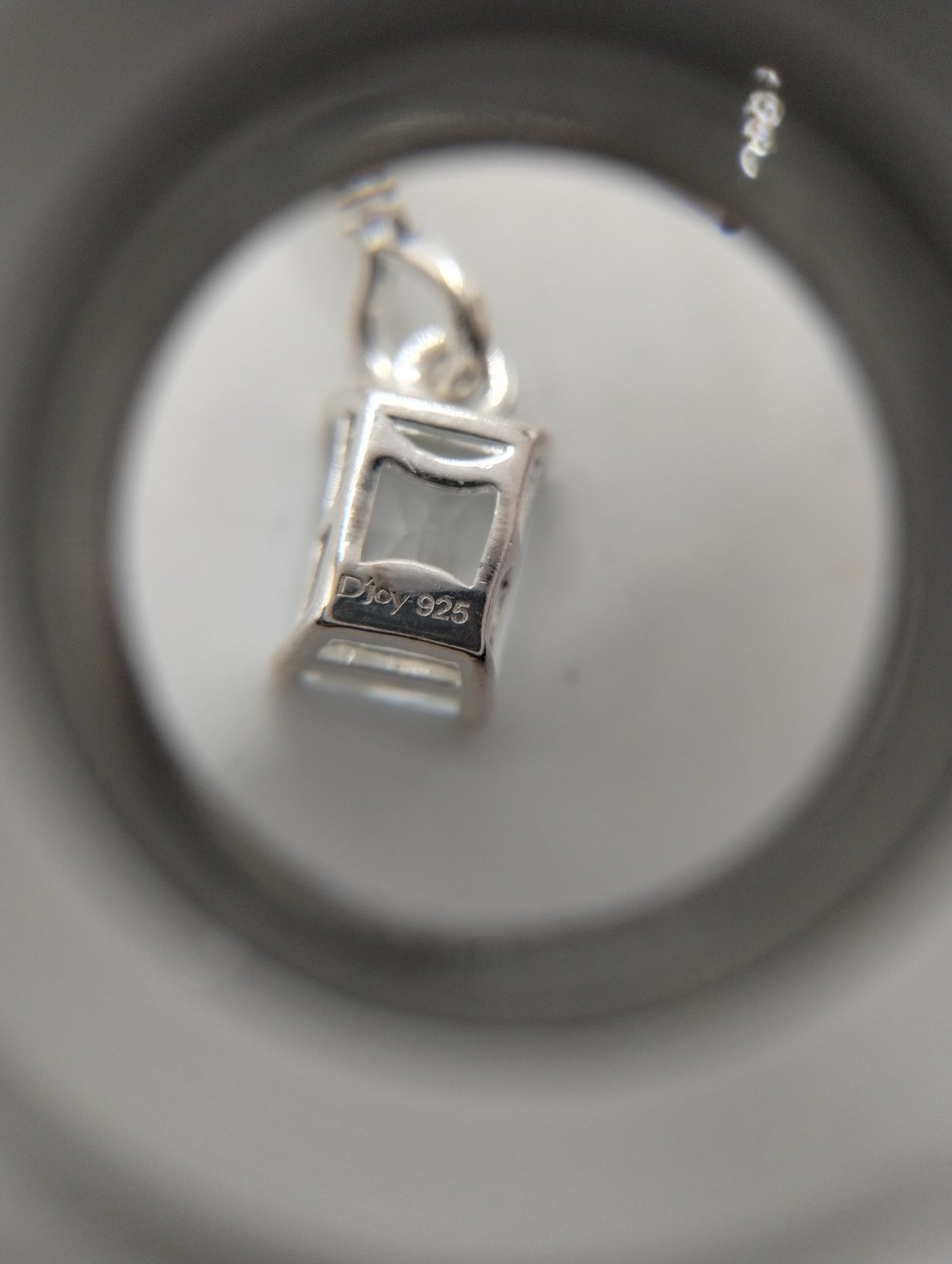 Designer Djoy Sterling Silver 925 CZ Cubic Zirconia Drop Dangly E