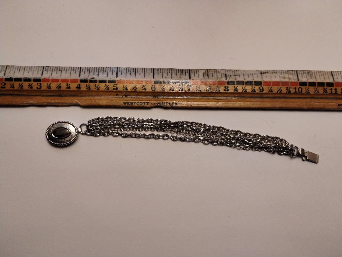 Vintage Avon Silver Tone Chain Multistrand Necklace Bracelet Jewelry Set
