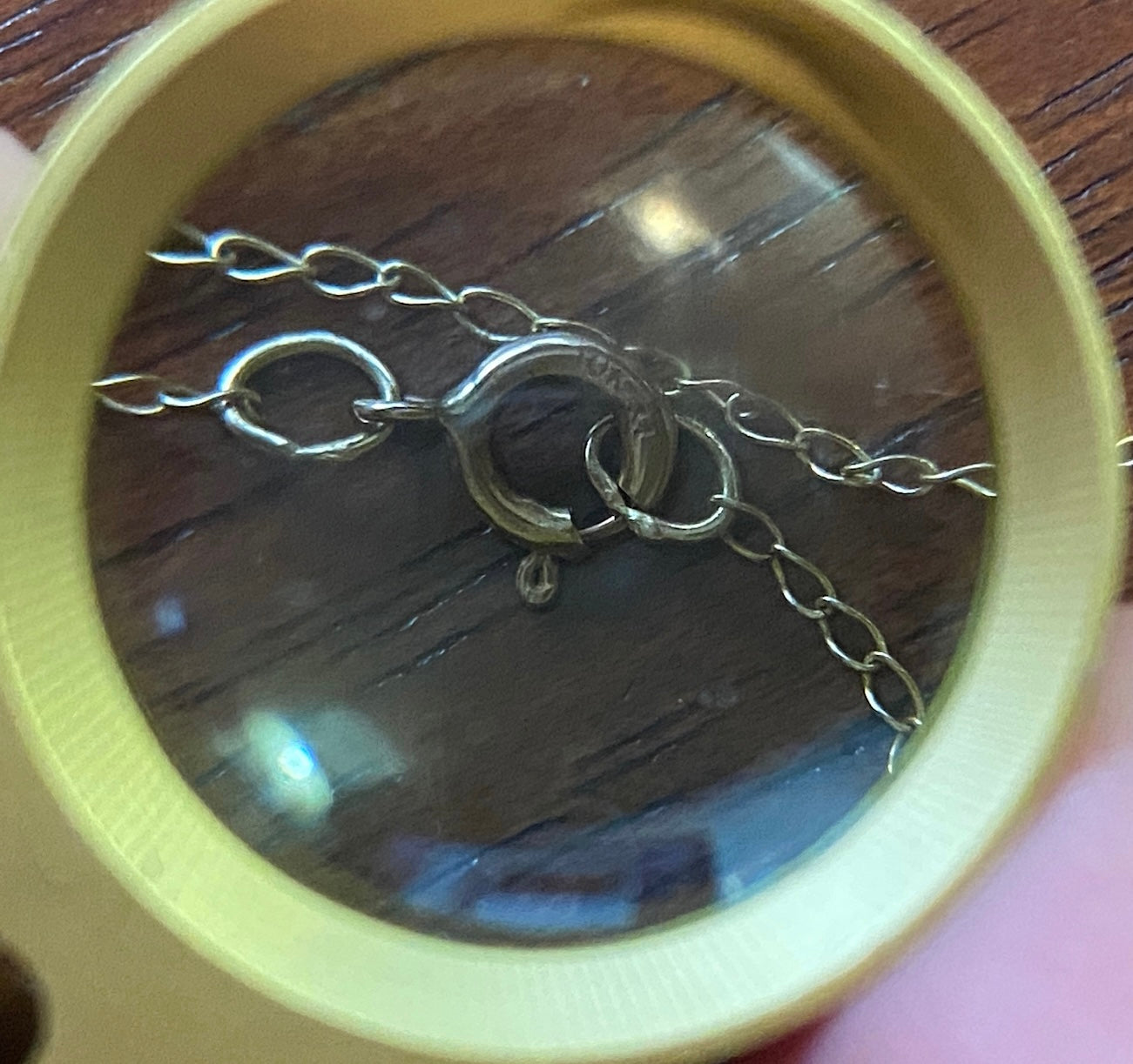 10k Yellow Gold Chain Link Necklace 18" Long