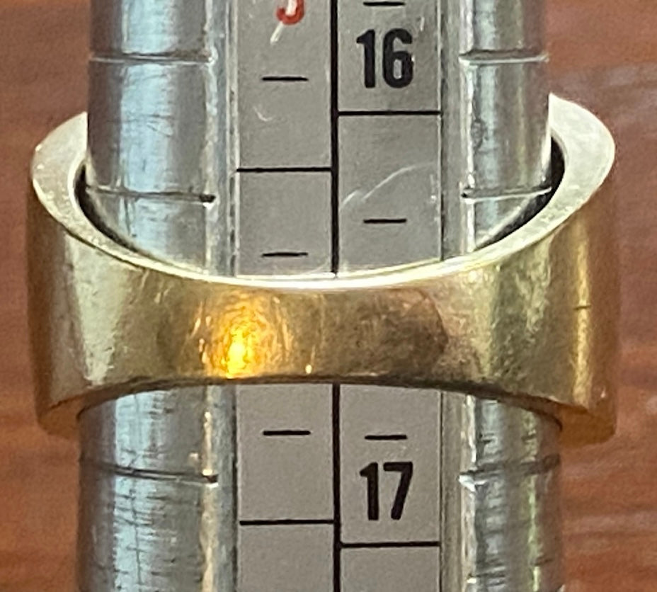10k Yellow Gold .40ctw Round Diamond Row Ring Sz 6
