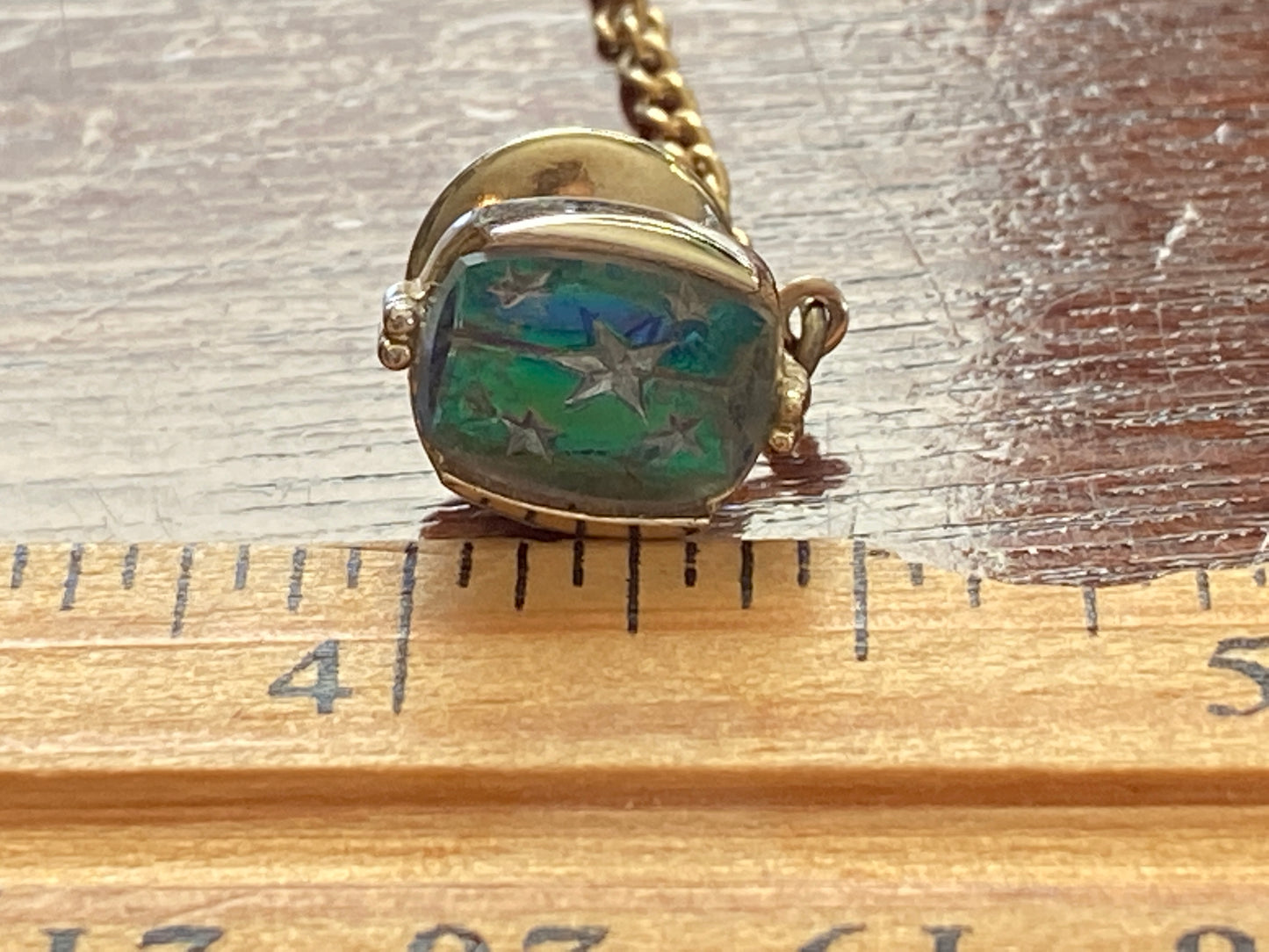 Vintage MCM Midcentury AB Aurora Borealis Starburst Tie Tack