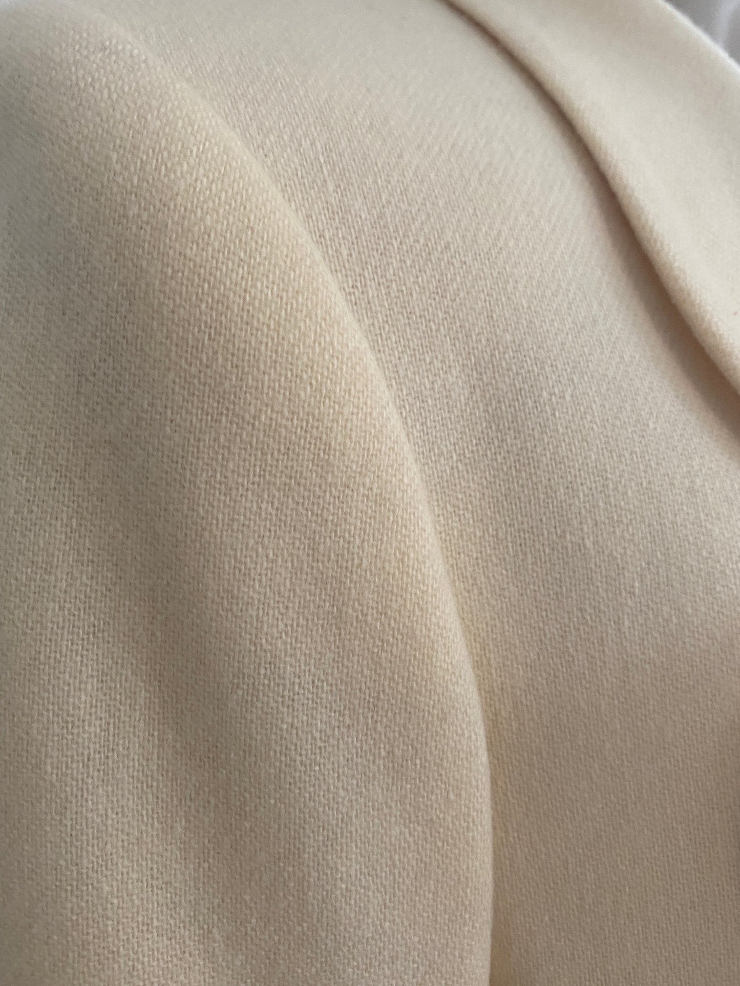 Vintage Koret Petites Pure Wool Ivory Pleated Suit Blazer Set Sz 10