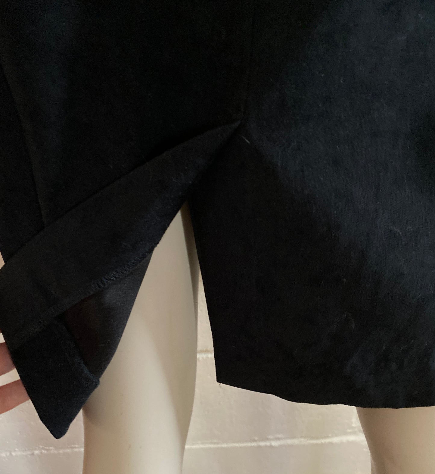Vintage 90's Faux Suede Color Block Dress Sz 12