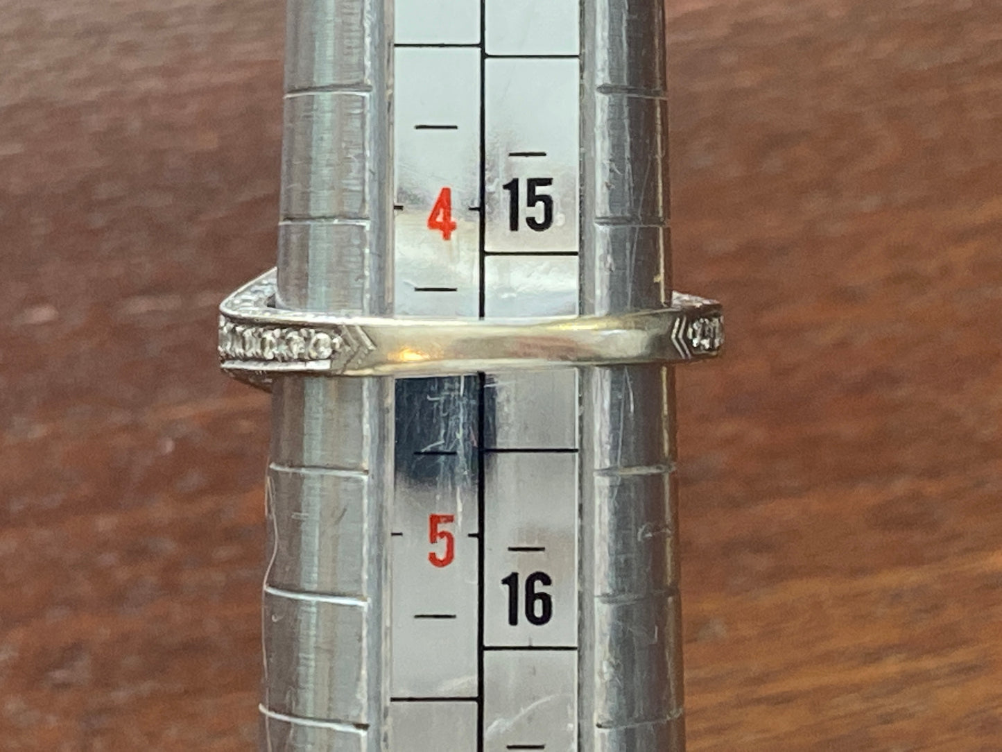 Neil Lane 14k White Gold 1.50ctw Cushion Cut Baguette Engagement Ring Sz 4.25