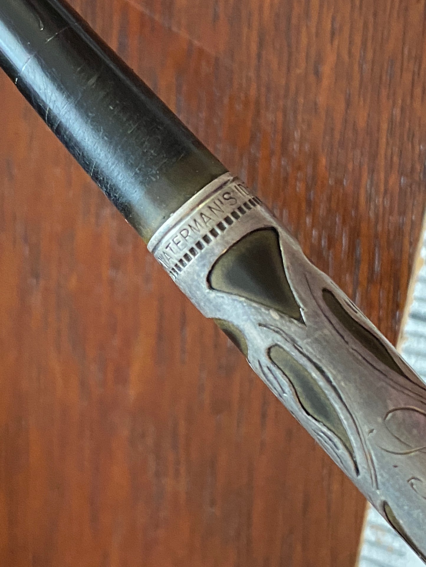 Antique Waterman's Ideal Fountain Pen Sterling Silver Overlay Original Box