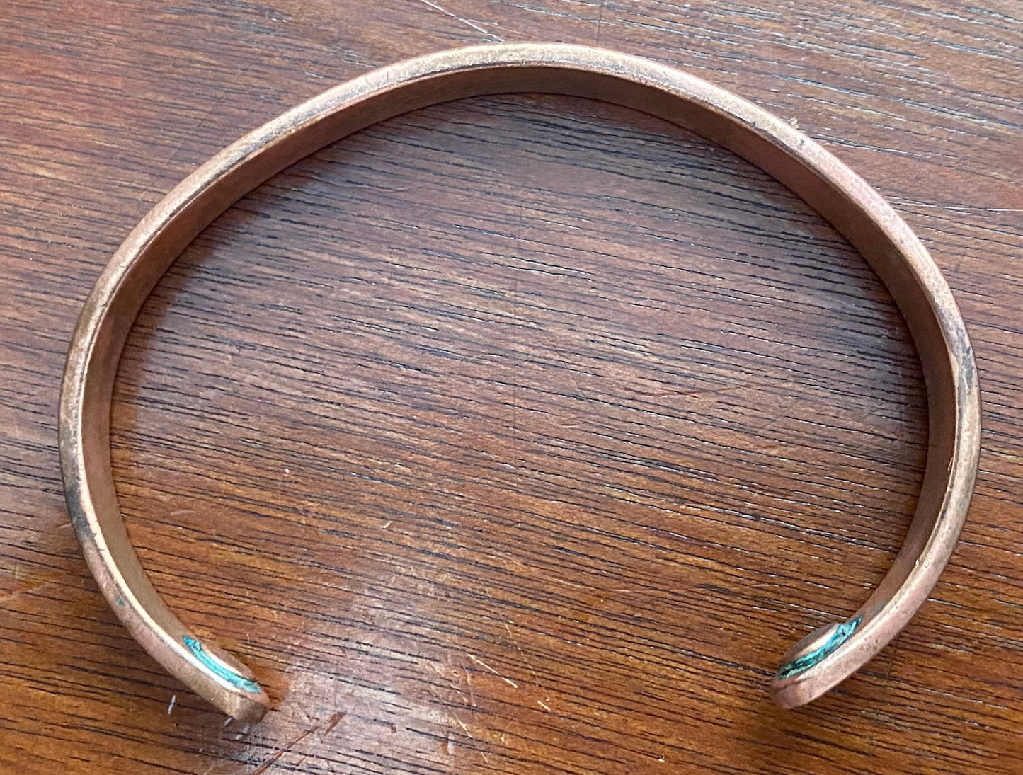Heavy Copper Patterned Cuff Bracelet