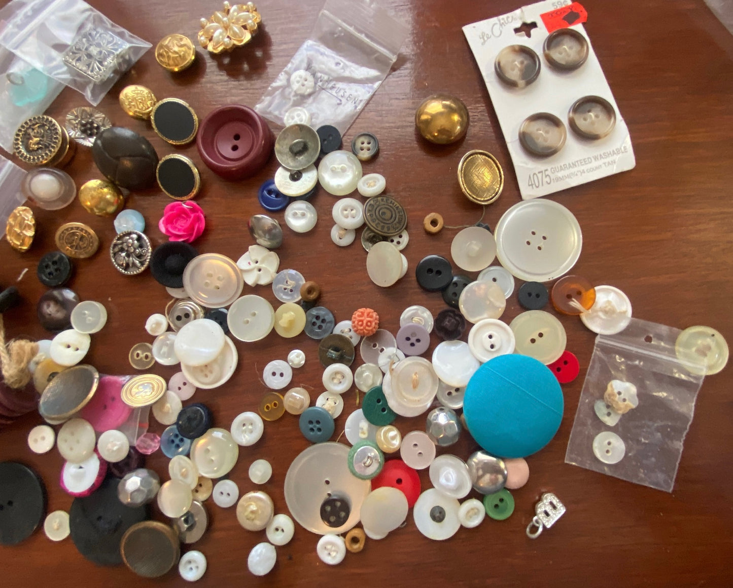Huge Vintage to Now Buttons Button Covers Lot Lyre Faux Pearl Rhinestone