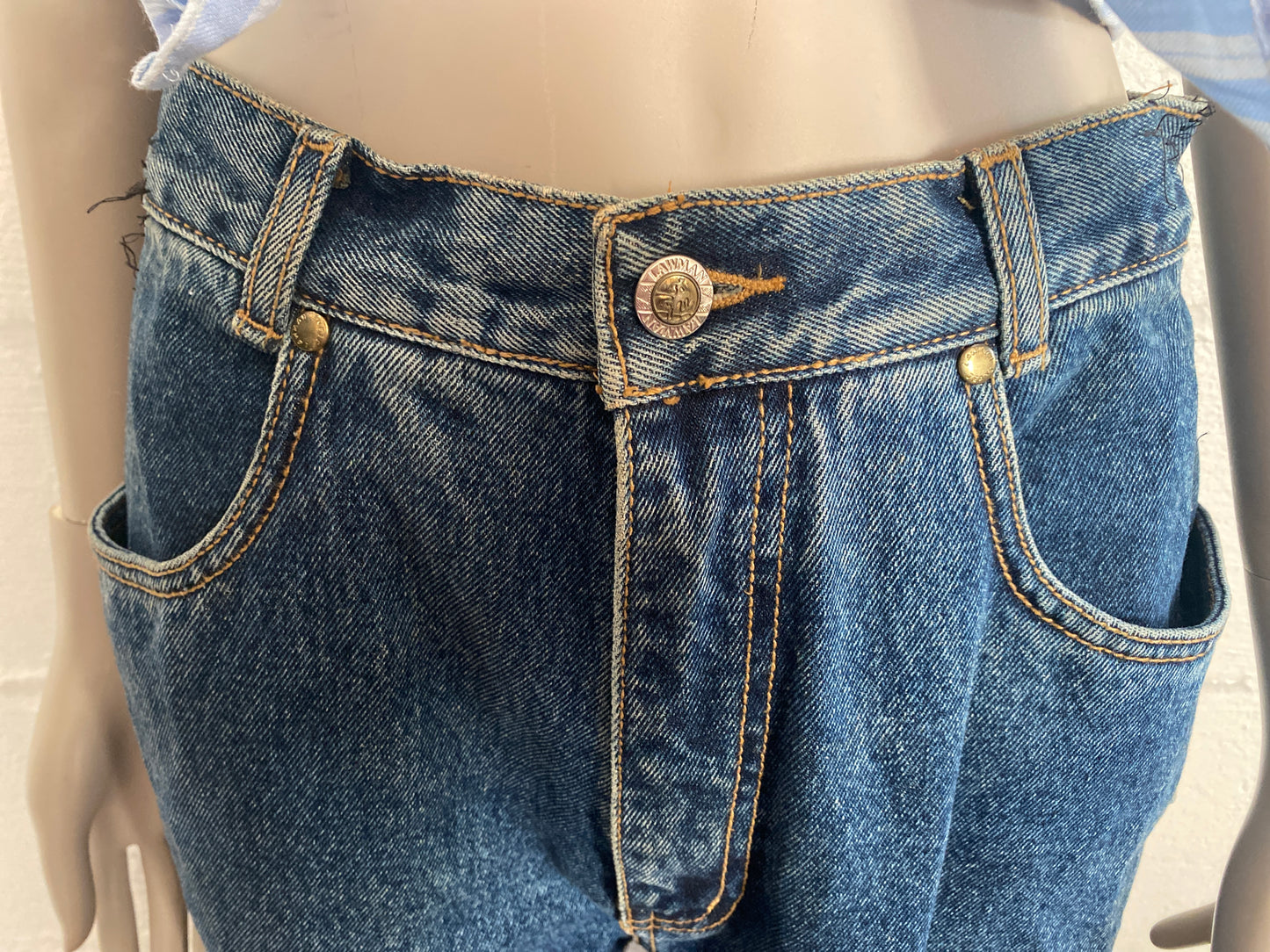 Vintage Lawman Western Rodeo Stud High Rise Jeans Sz 11 Cowboy