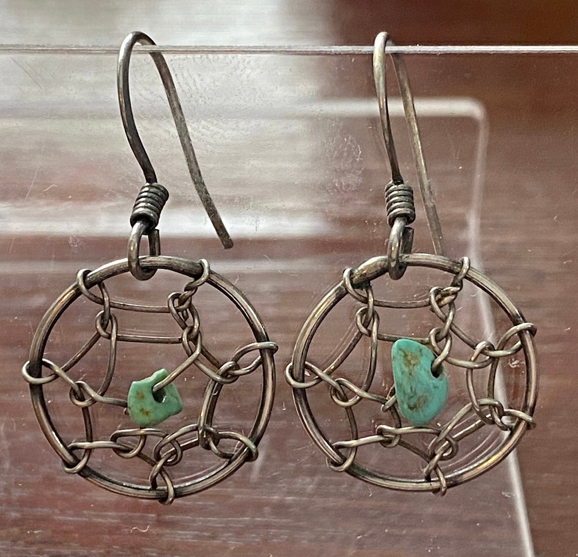 Sterling Silver 925 Turquoise Bead Earrings