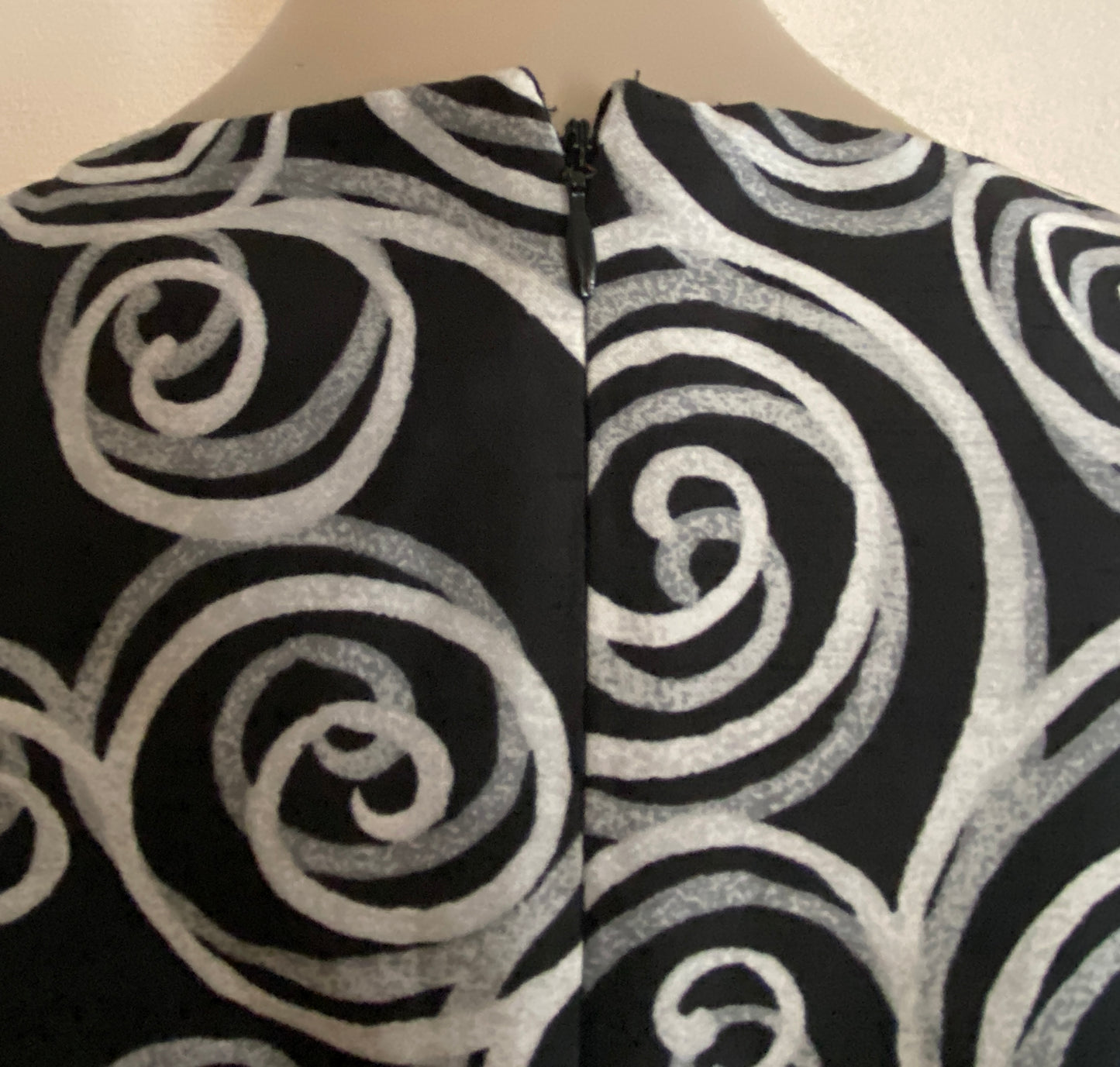 Retro David Warren Geometric Mod Pattern Sheath Dress Sz 8