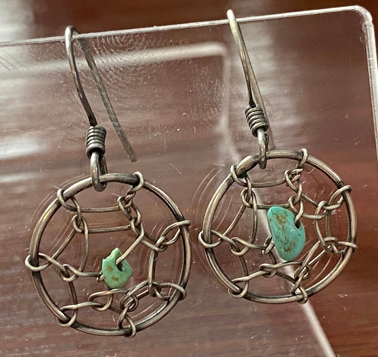 Sterling Silver 925 Turquoise Bead Earrings