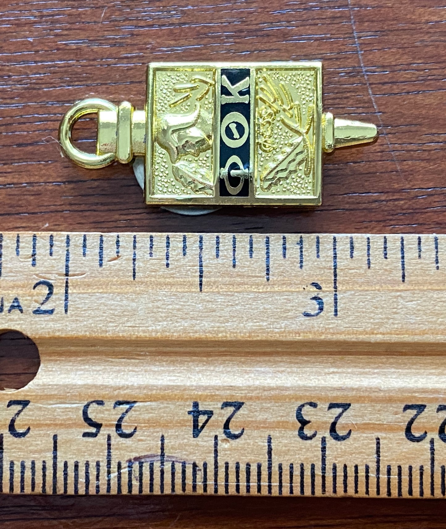 Vintage Phi Theta Kappa Fraternity Member Key Pin Fob Magnetic