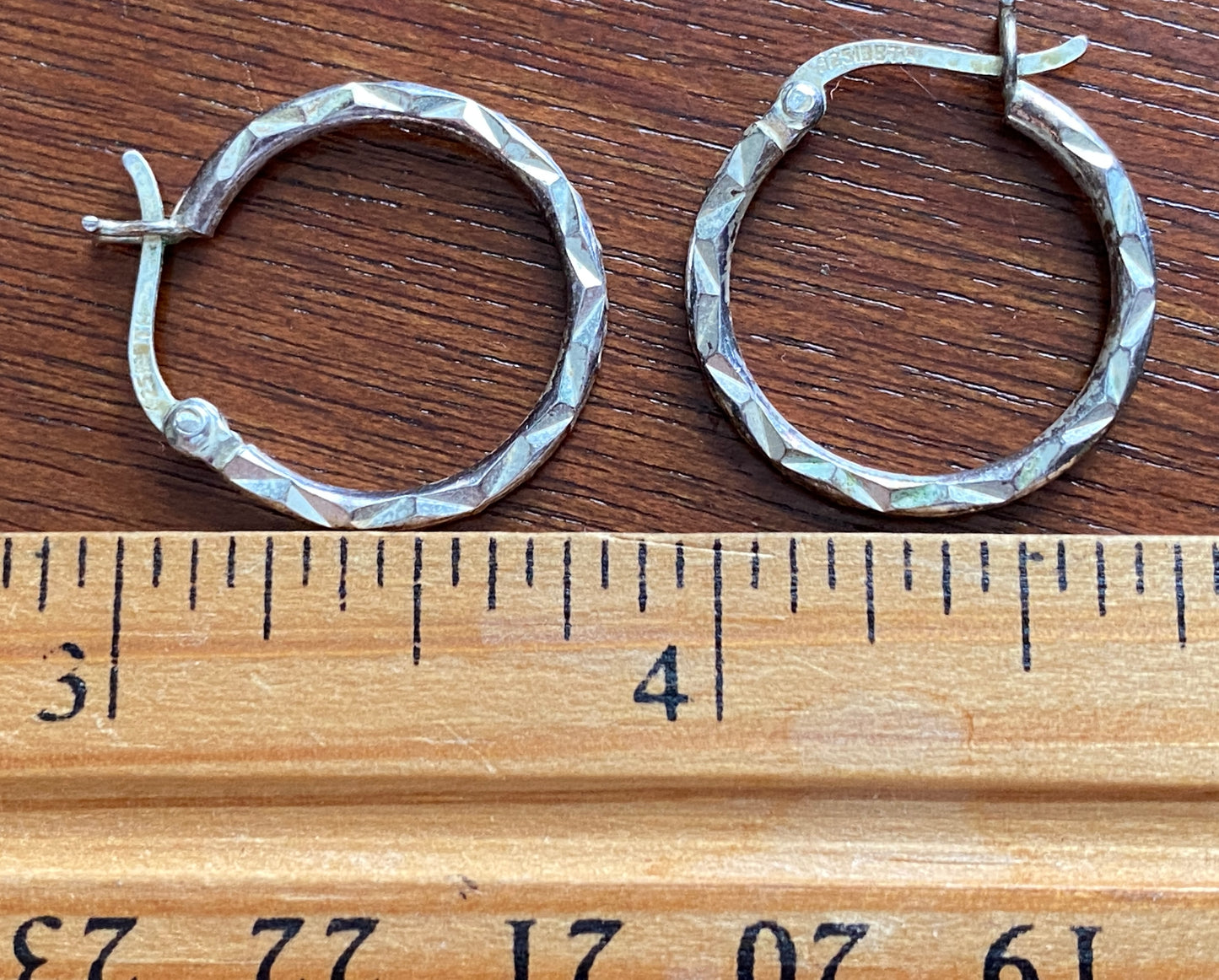 Sterling Silver 925 IBB Hoop Earrings
