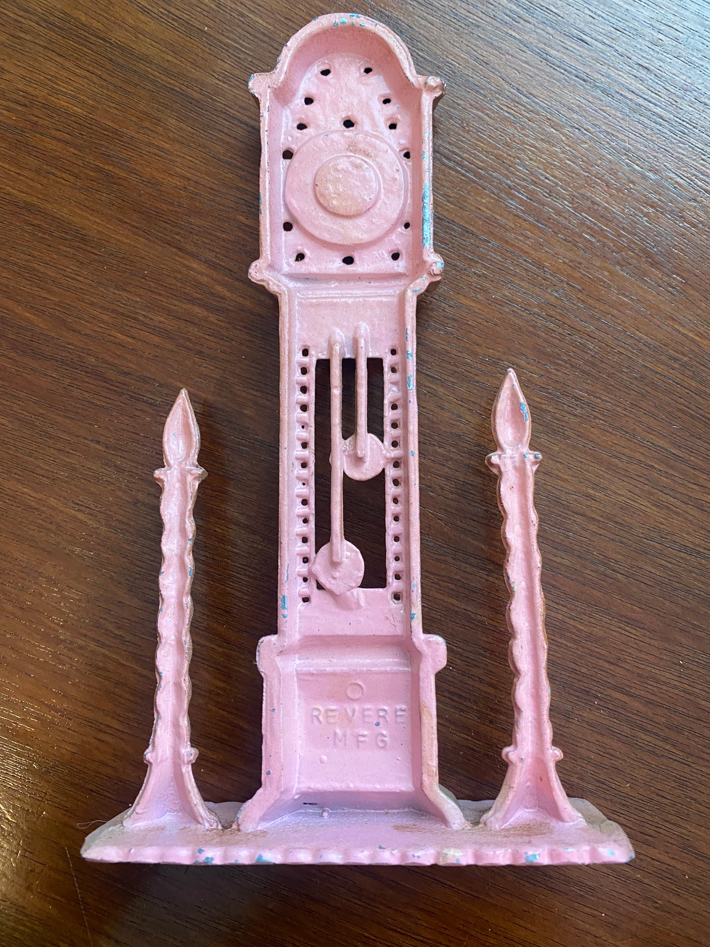 Vintage Revere Mfg Grandfather Clock Candlestick Dollhouse Display
