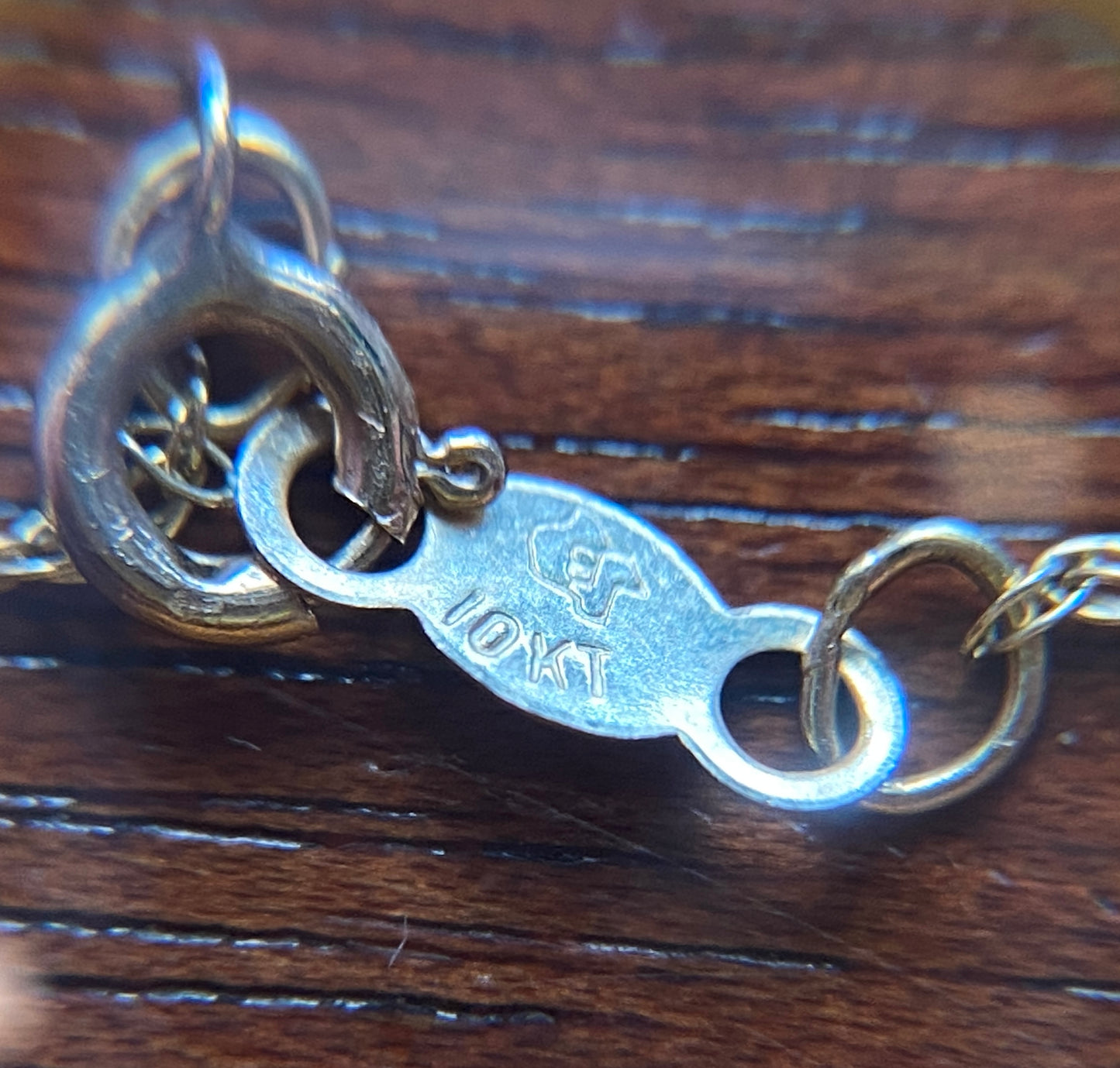 10k Yellow Gold Chain w FTH Pave Diamond Woven Heart Pendant 18" Long