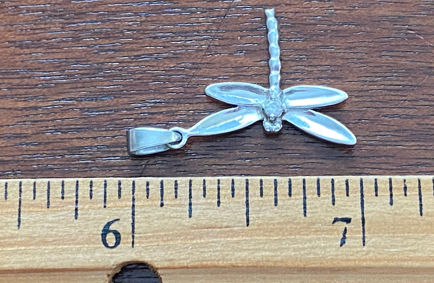 Sterling Silver 925 CZ Dragonfly Necklace Pendant Charm