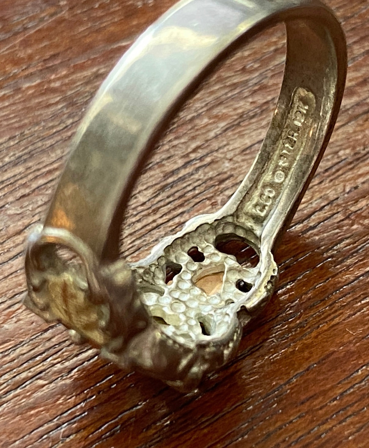 Black Hills Gold Sterling Silver 925 12k Tritone Leaf Ring Sz 8