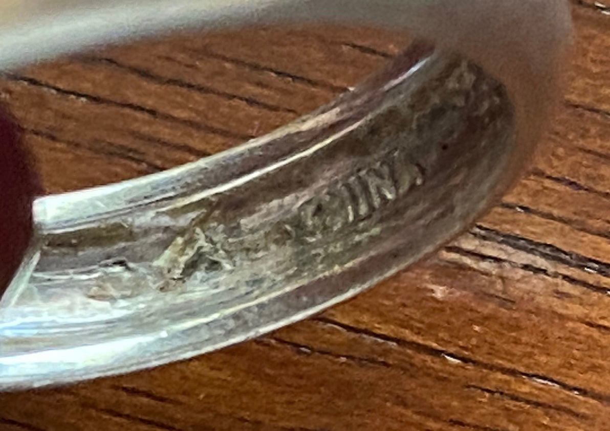 Sterling Silver Domed Band Ring Sz 7.75