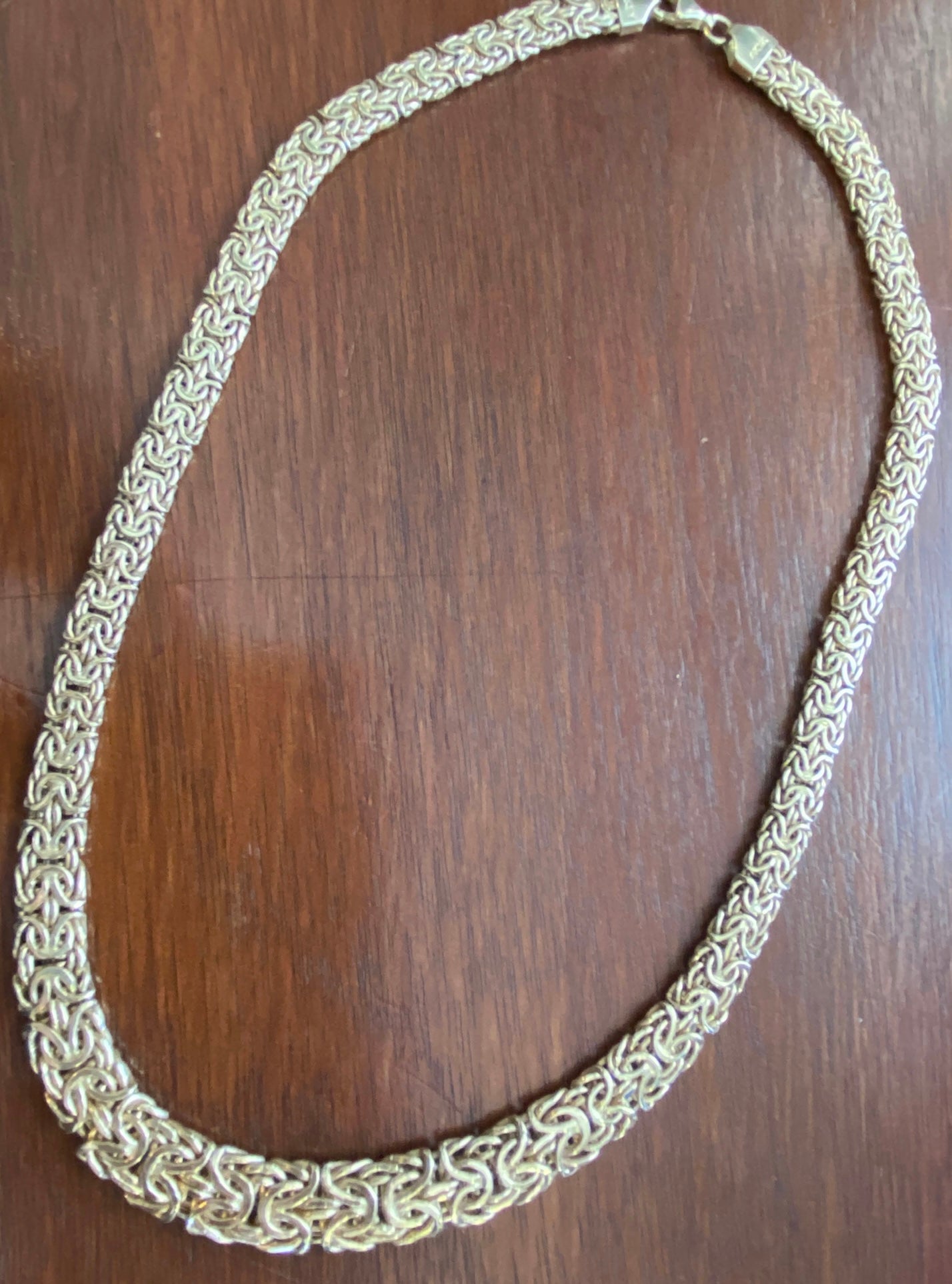 Atasay Kuyumculuk 14k Yellow Gold Byzantine Link Necklace 18.25" Long