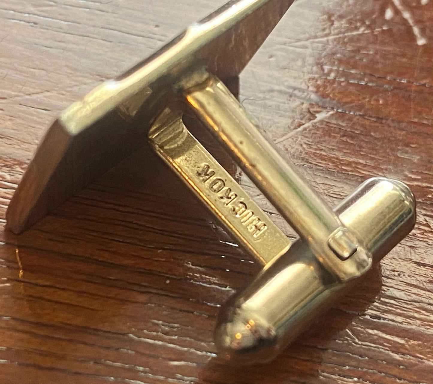 Vintage Gold Tone Hickok MCM Cufflinks