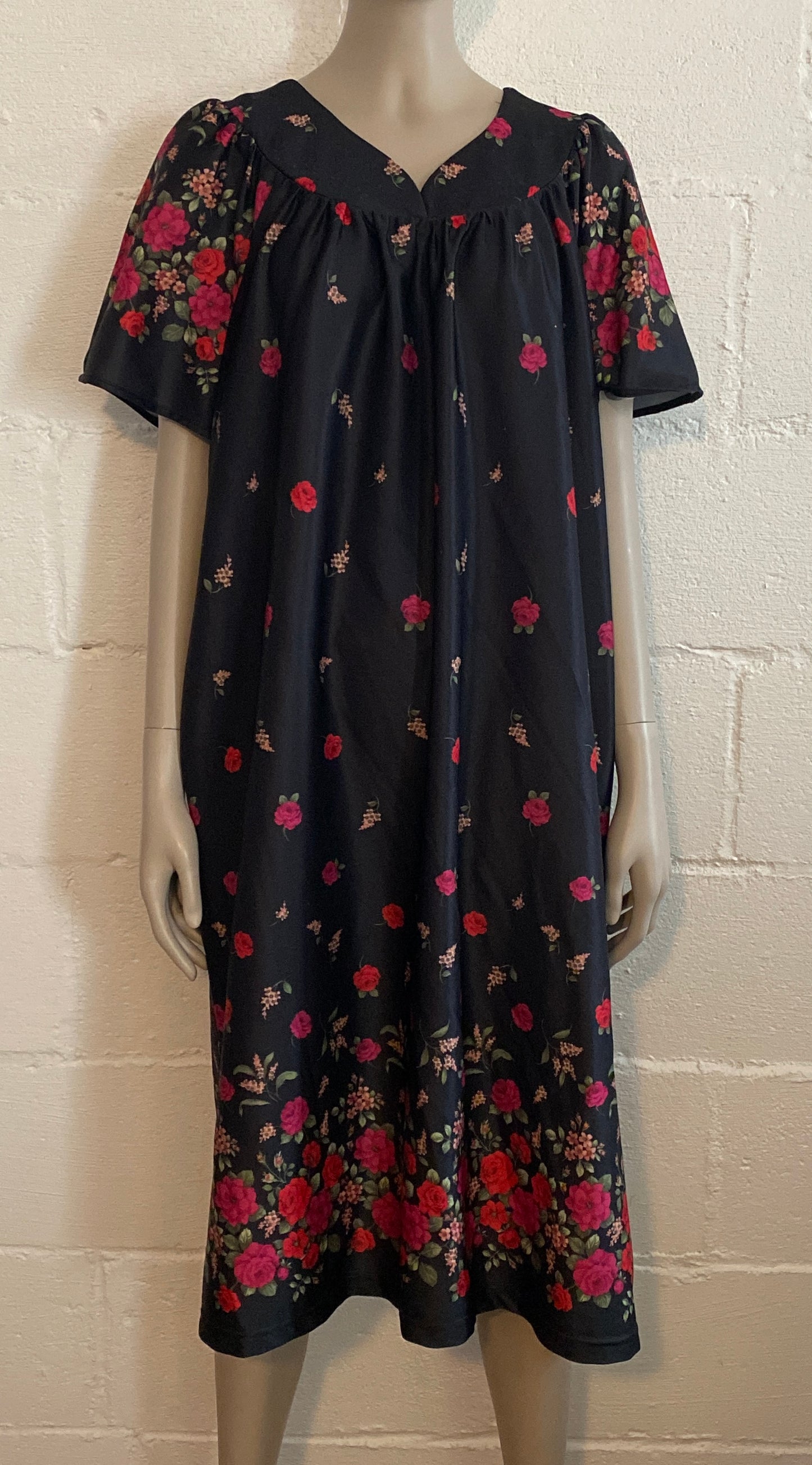 Vintage Anthony Richards Muu Muu House Night Dress Floral Pattern