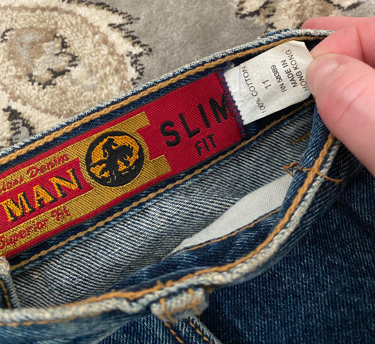 Vintage Lawman Western Rodeo Stud High Rise Jeans Sz 11 Cowboy