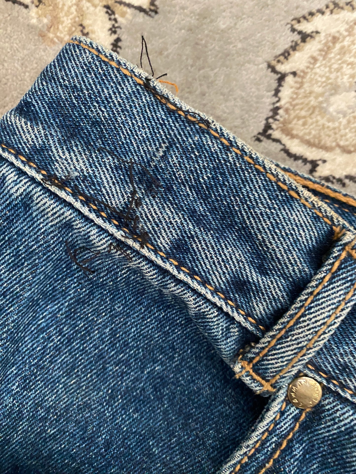 Vintage Lawman Western Rodeo Stud High Rise Jeans Sz 11 Cowboy