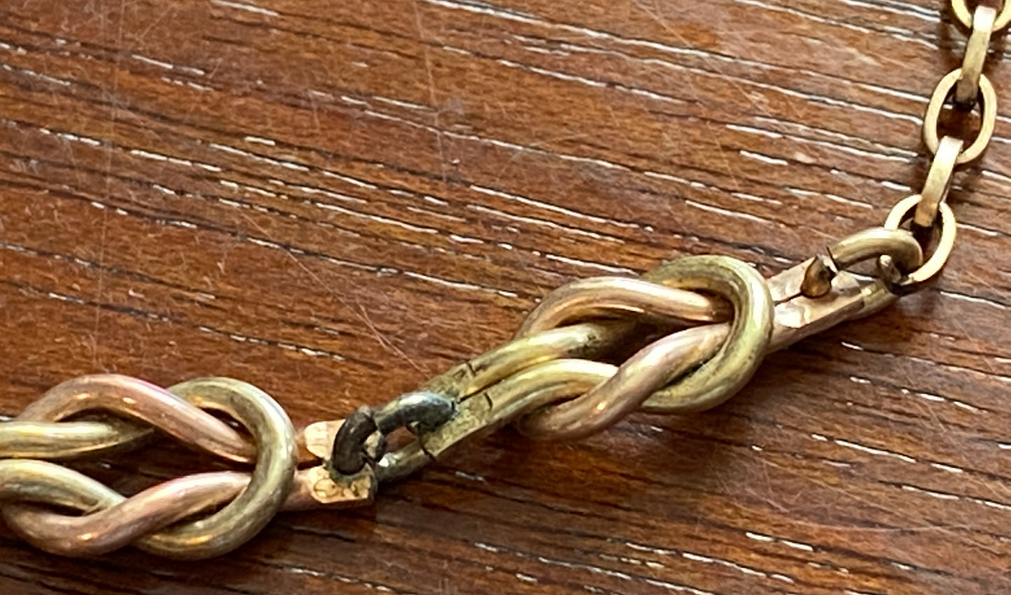 Vintage Yellow Rose Rolled Gold Plate Know Tie Clip Bar