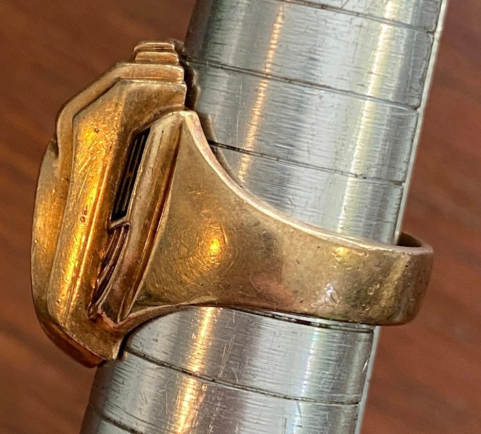 Vintage 1968 10k Yellow Gold Madison High School Class Ring Sz 8