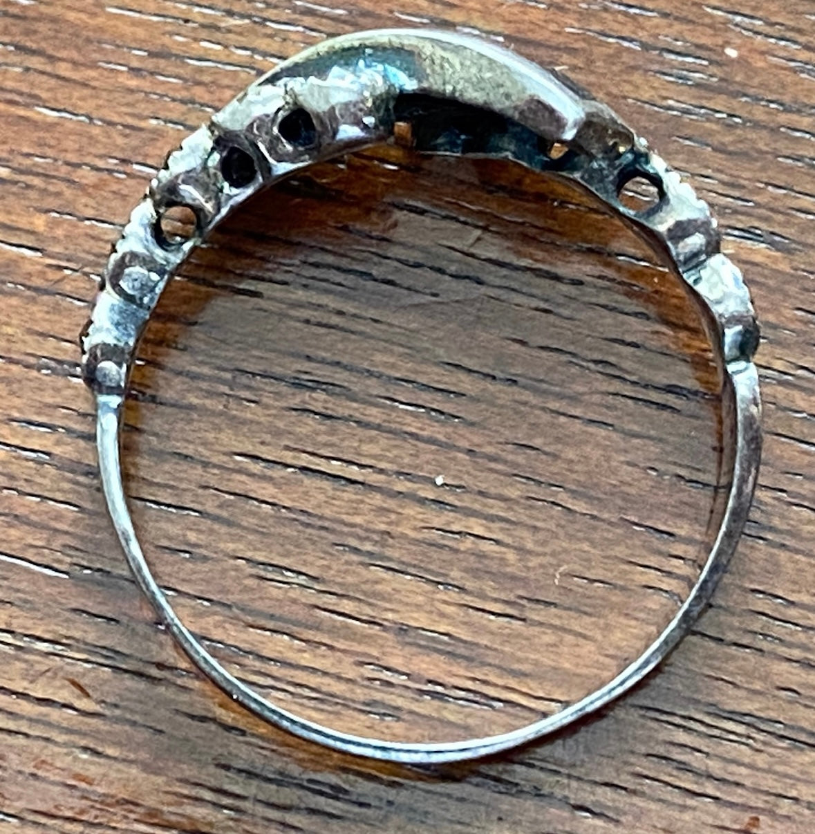 Sterling Silver 925 Onyx Marcasite Ring Sz 6 Signed DAC