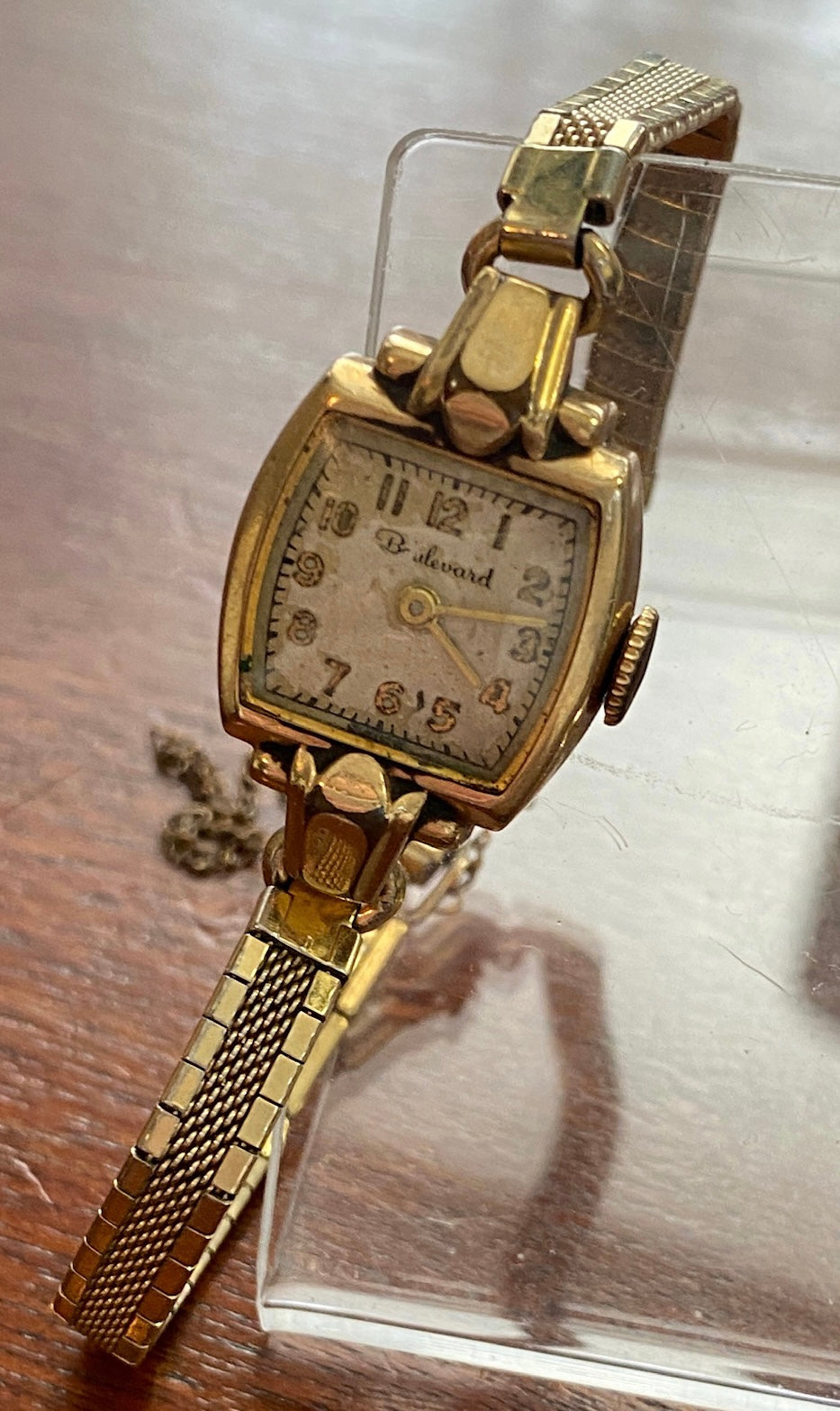 Vintage 10k Gold Filled Boulevard Woman's Wristwatch Manual Wind